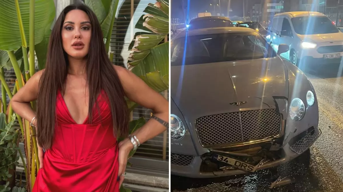 Sahra Işık trafik kazası geçirdi
