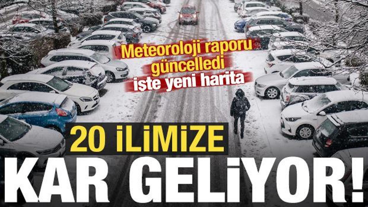 Meteoroloji uyardı; 20 ile kar geliyor!