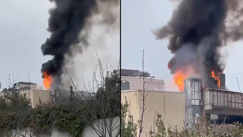 Ataşehir’de AVM’de yangın