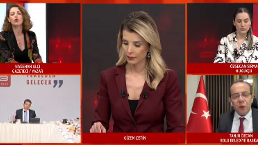 Nagehan Alçı ile Tanju Özcan birbirine girdi