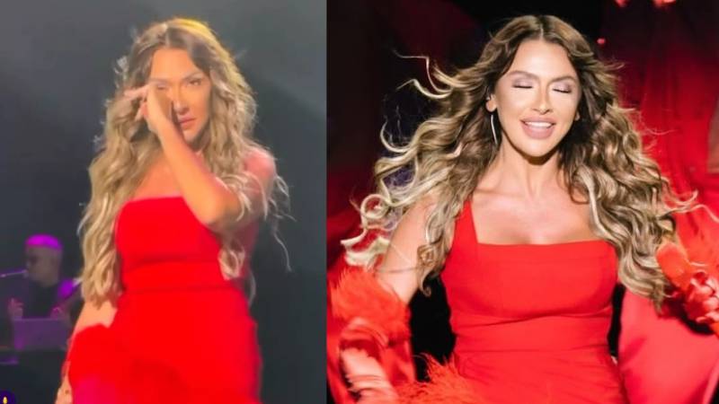 Hadise sahnede gözyaşlarına boğuldu