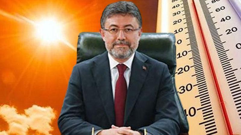 Bakan Yumaklı’dan ‘yüksek sıcaklık’ uyarısı