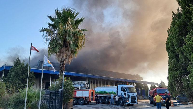 Antalya’da soğuk hava deposunda yangın