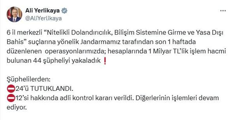 21 ilde 'siber suç' operasyonları: 24 tutuklama