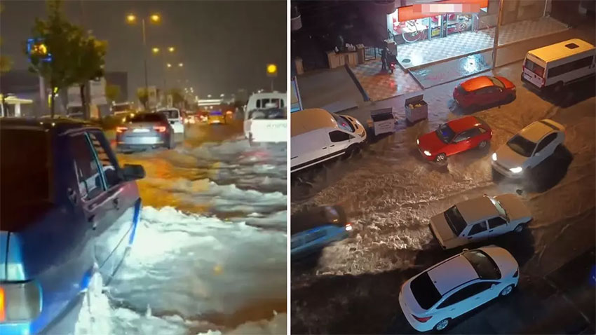 Ankara’da şiddetli yağış hayatı felç etti