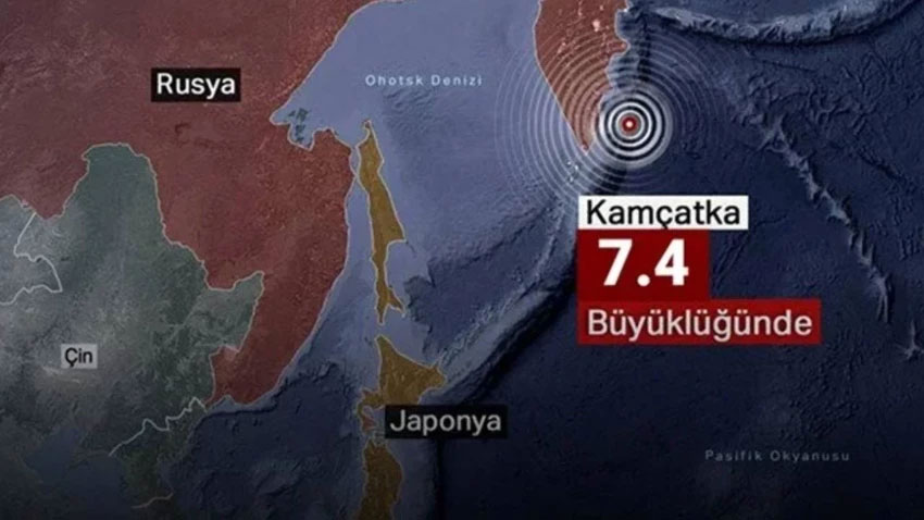 Kamçatka’da 7.4 büyüklüğünde deprem