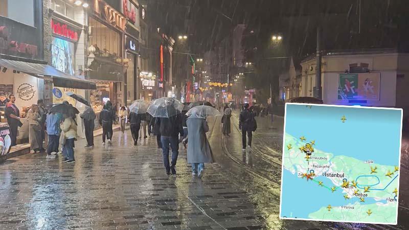 İstanbul’da sağanak yağış etkili oldu