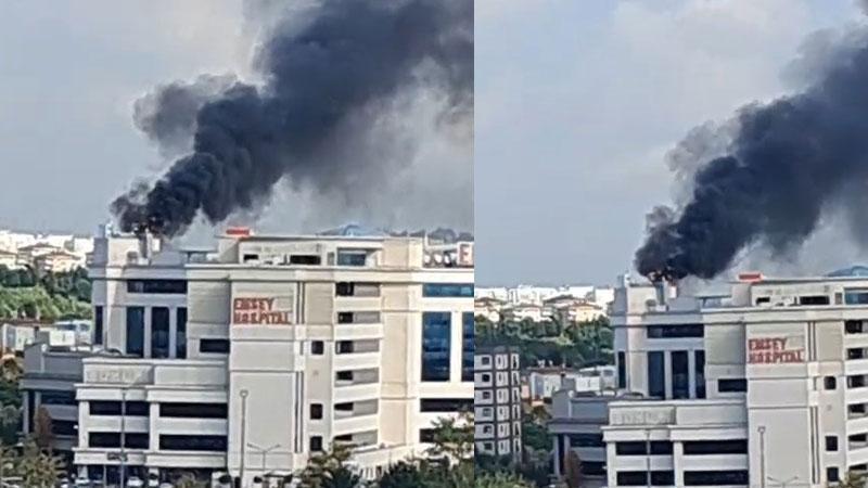Pendik’te hastanede yangın