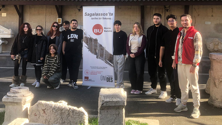 Belek Üniversitesi öğrencileri Sagalassos’ta sanatla buluştu