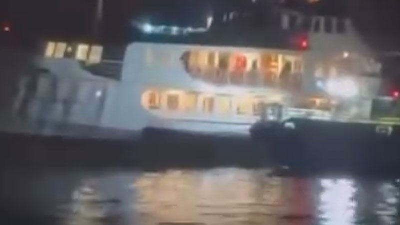 Beykoz’da vapur balıkçı ağlarına takıldı