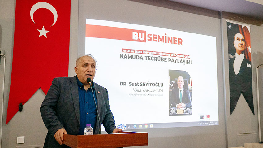 Dr. Suat Seyitoğlu ‘Eğitimde 4 T’nin önemi büyük”