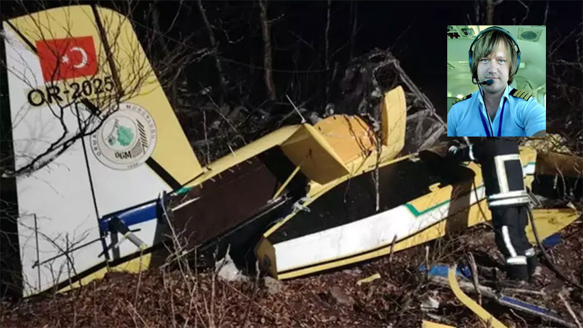 Yangın söndürme uçağımız Hırvatistan’da düştü