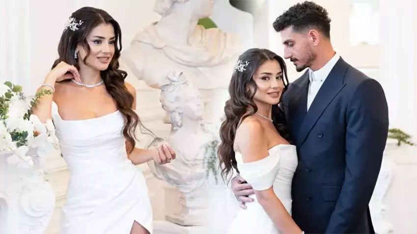 Hazal Çağlar ile Samet Akaydın evlendi