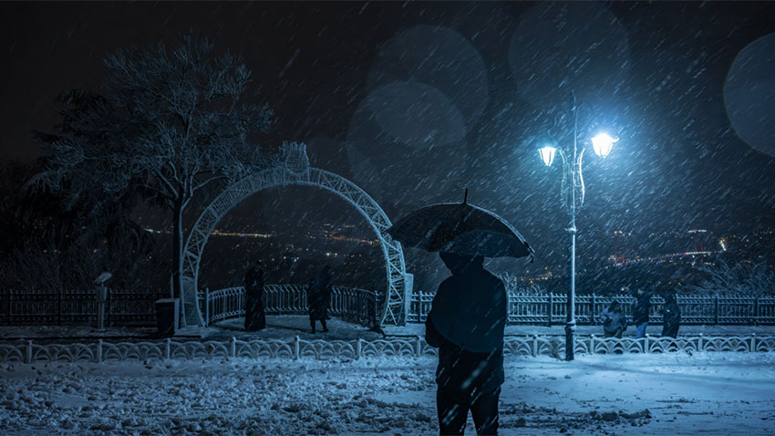 İstanbul’da Çamlıca Tepesi beyaza büründü