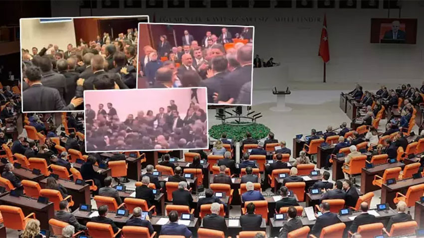Meclis’te yumruk yumruğa kavga