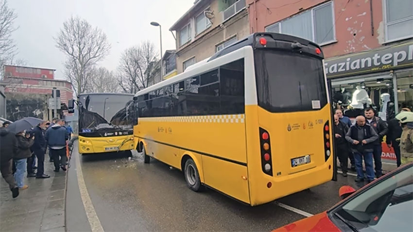 Beykoz’da iki İETT otobüsü çarpıştı: 7 yaralı