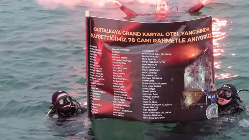 Kartalkaya faciası için Tuzla’da saygı dalışı