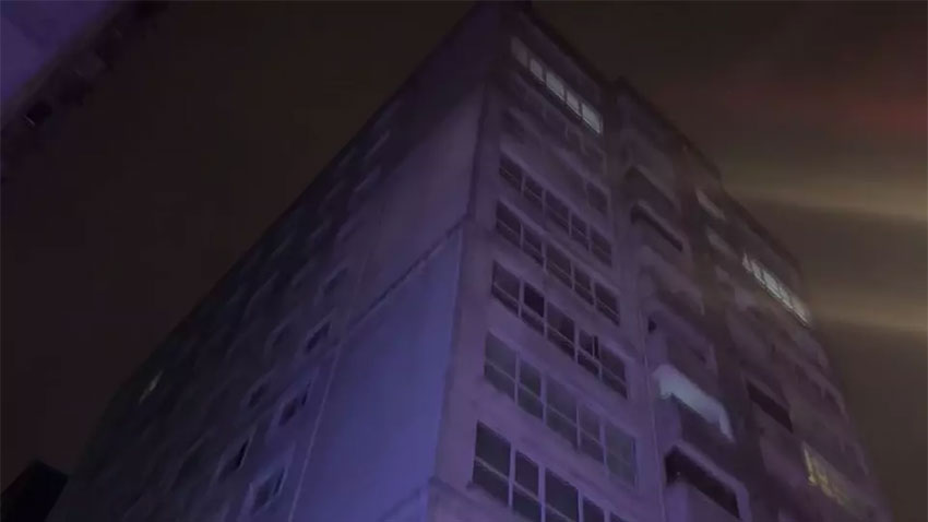 Esenyurt’ta 14 katlı binada yangın