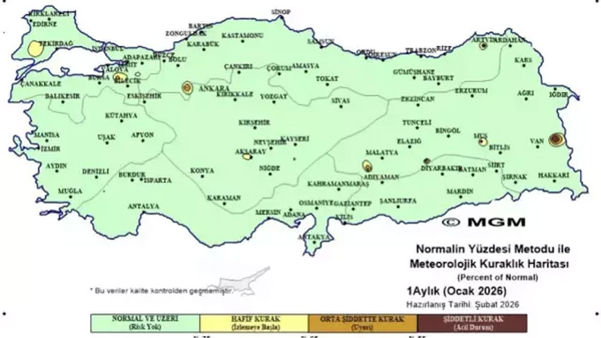 Kuraklık riski şimdilik ortadan kalktı