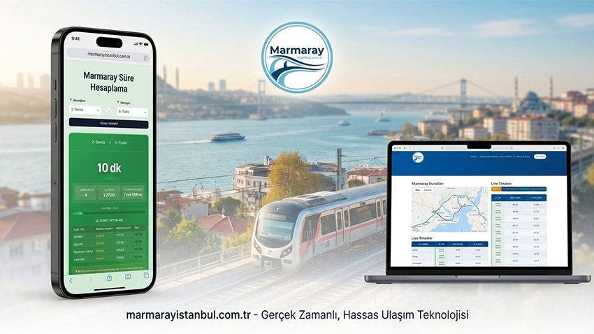 Marmaray sefer saatleri artık cebinizde