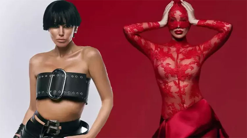 Petek Dinçöz kırmızı elbisesiyle gündem oldu