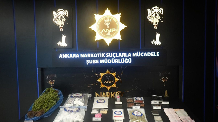 Ankara’da büyük uyuşturucu operasyonu