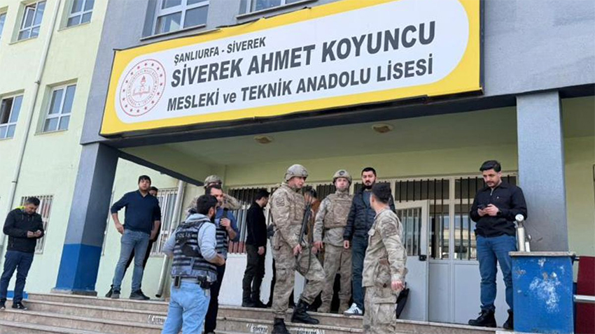 Şanlıufra’da liseye silahlı baskın!