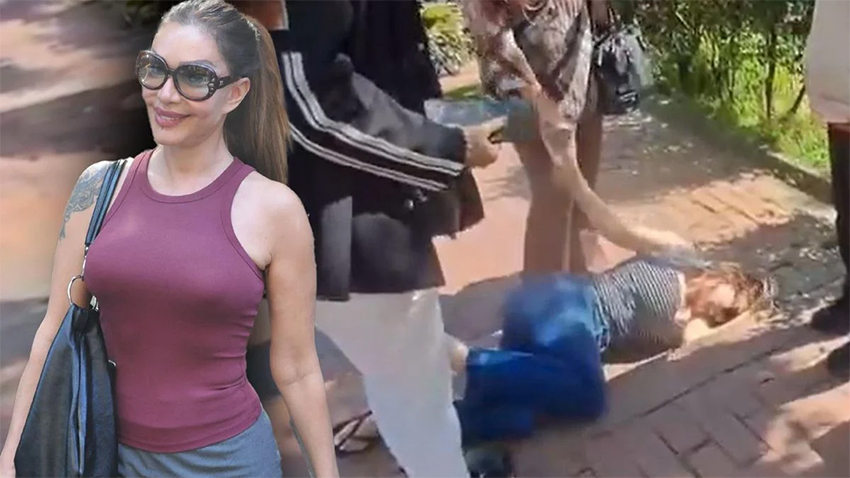 Sevda Demirel parkta ayağını kırdı!