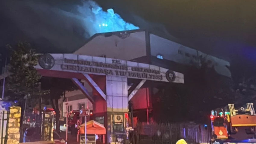 Cerrahpaşa Tıp Fakültesi’nde yangın