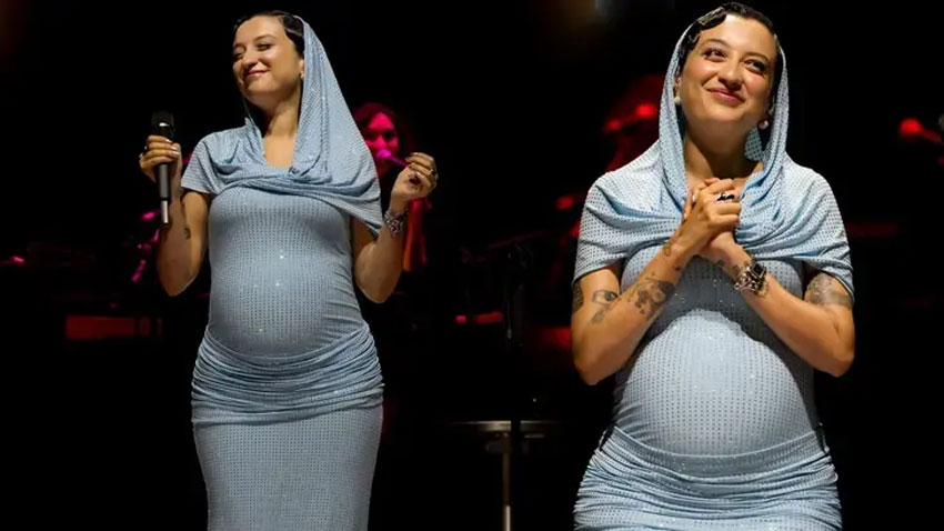 Şarkıcı Melike Şahin doğum için gün sayıyor