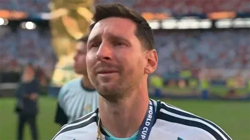Messi mağlubiyetin ardından gözyaşlarına boğuldu
