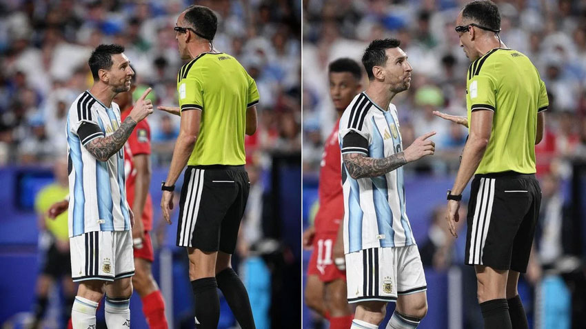 Lionel Messi’den Portekizli hakeme ayar!