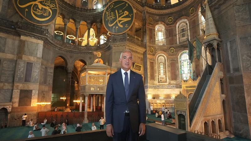 Ayasofya’daki restorasyon çalışmaları sürüyor