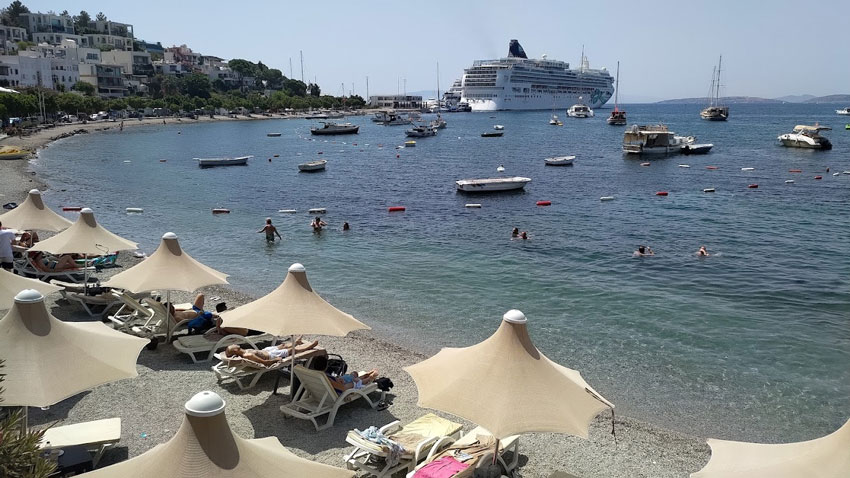 Bodrum’da hava sıcaklığı 40 dereceyi aştı