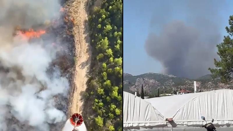 Antalya’da orman dışı alanda yangın