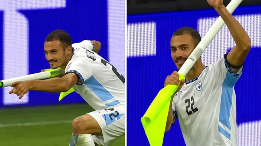İsrailli futbolcudan skandal gol sevinci!