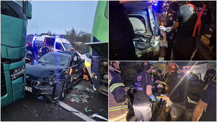İstanbul-İzmir Otoyolu’nda zincirleme kaza